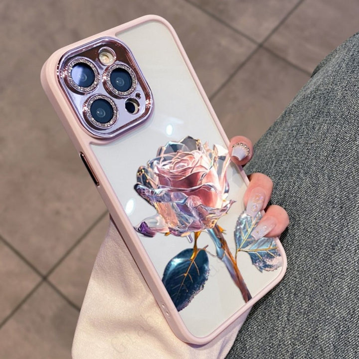 Aesthetic Shiny Rose iPhone Case - Juneptune