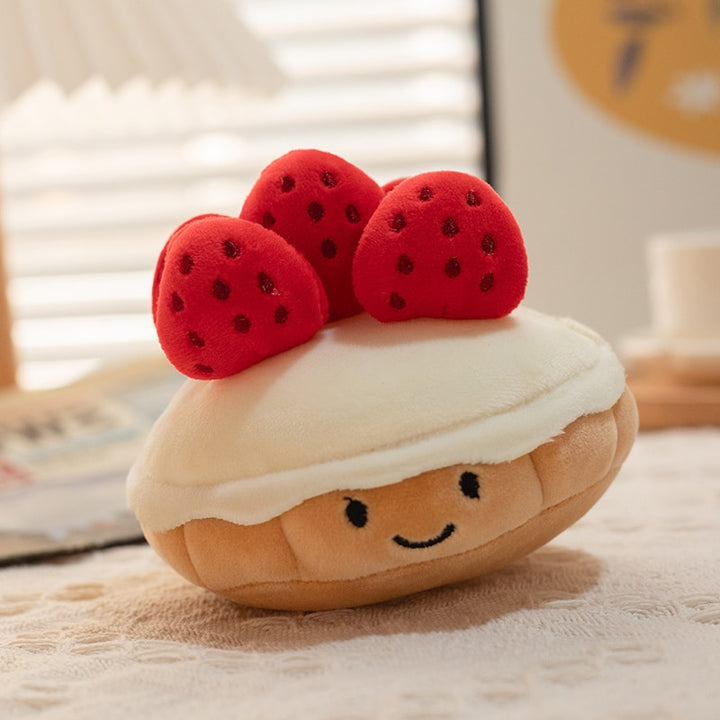 Kawaii Strawberry Cake Plushie - Juneptune