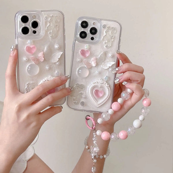 Dreamy Butterfly iPhone Case With Chain