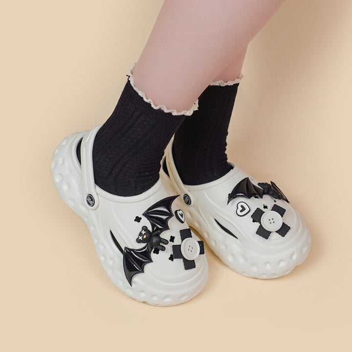 Gothic Lolita Bear Crocs - Juneptune