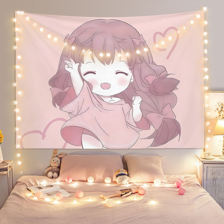 Aesthetic Anime Kawaii Tapestry - Juneptune