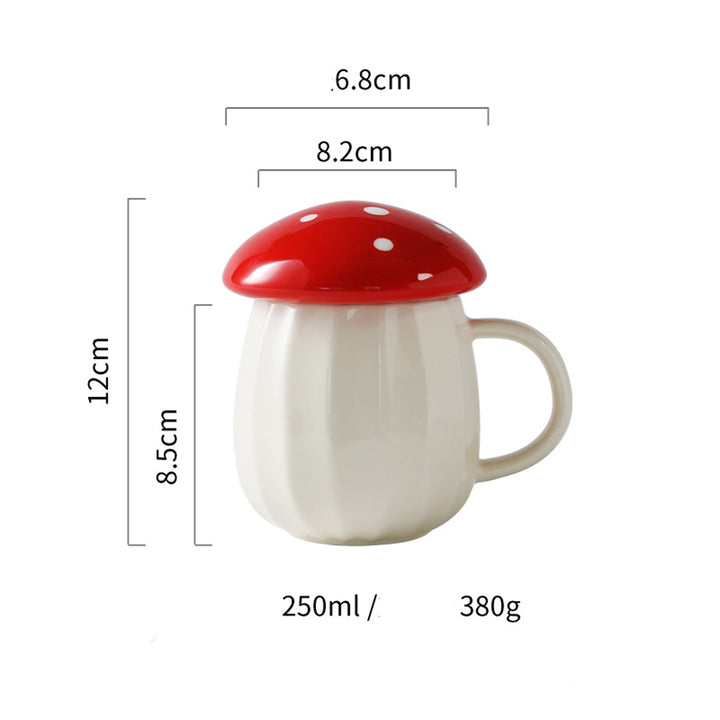 Cute Mushroom Ceramic Mug - Juneptune