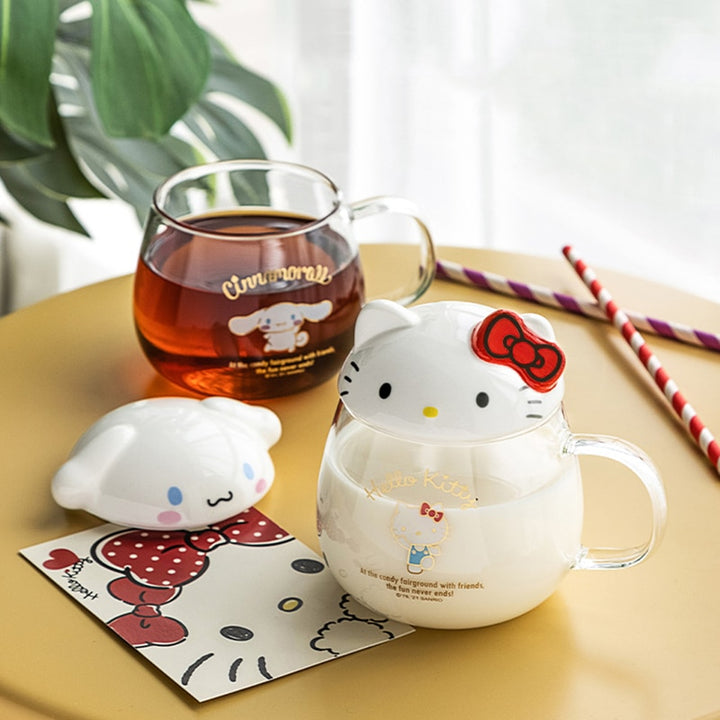 Sanrio Cute Cup With Lid - Juneptune