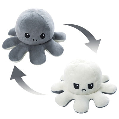 Reversible Cute Octopus Plush Toy - Juneptune