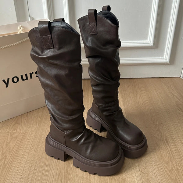 Moonveil Slouch Knee High Boots