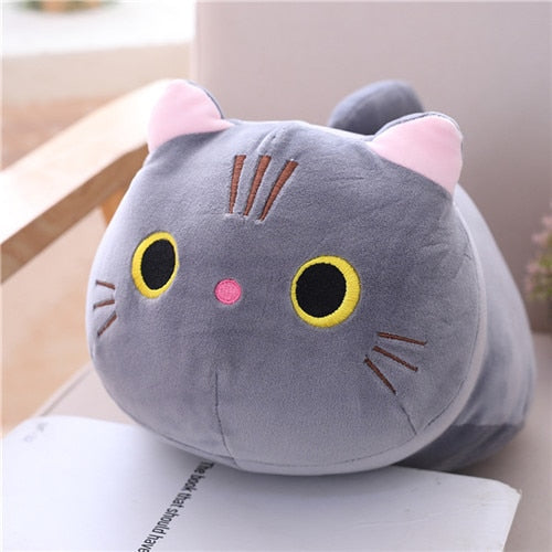 Cute and Cuddly Cat Plush Pillow - Juneptune