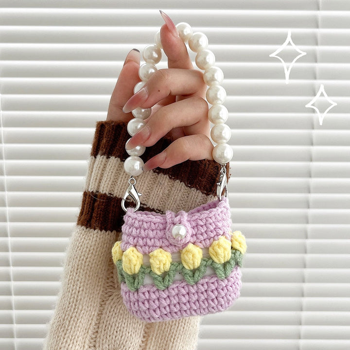 Cute Crochet Tulip Flower Airpods Case - Juneptune