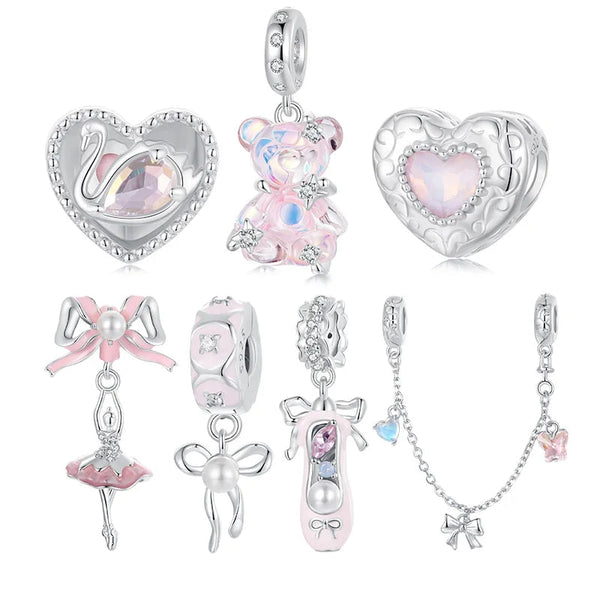 Pink Princess Bracelet Charms