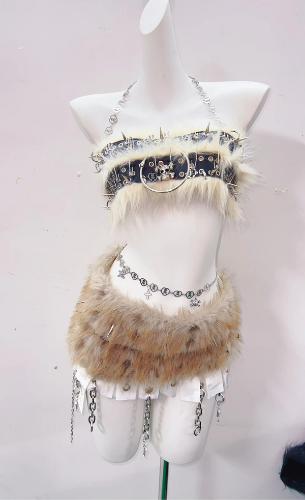 White Fang Tribal Chain Outfit Set