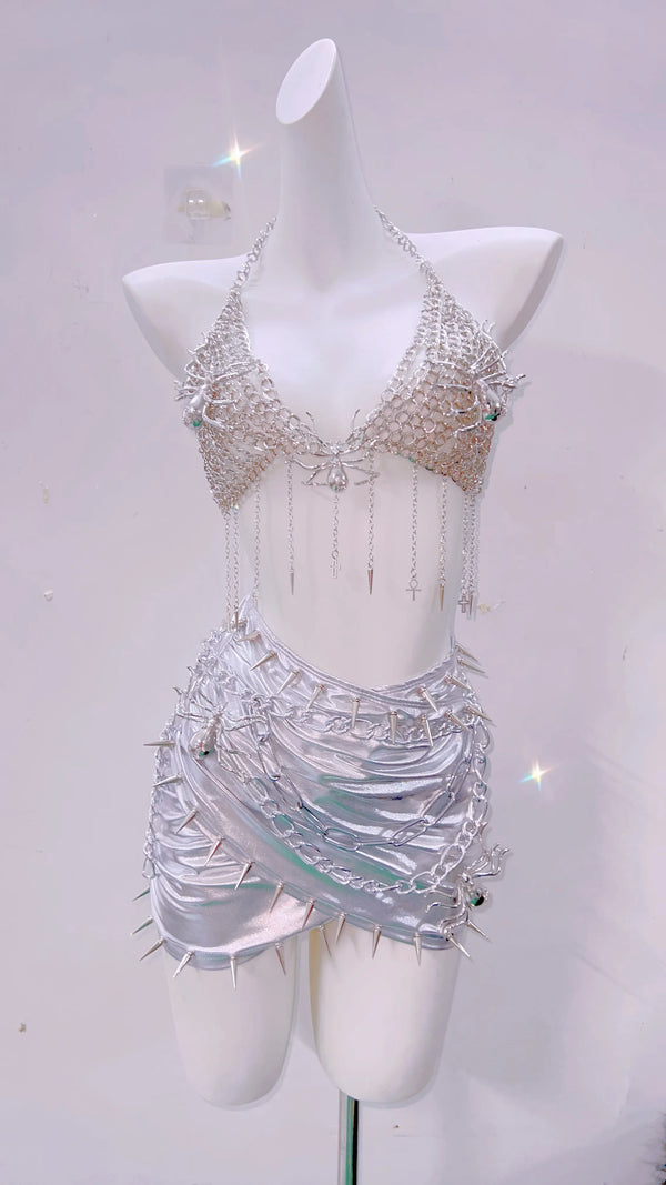 Celestial Blade Siren Metallic Outfit Set