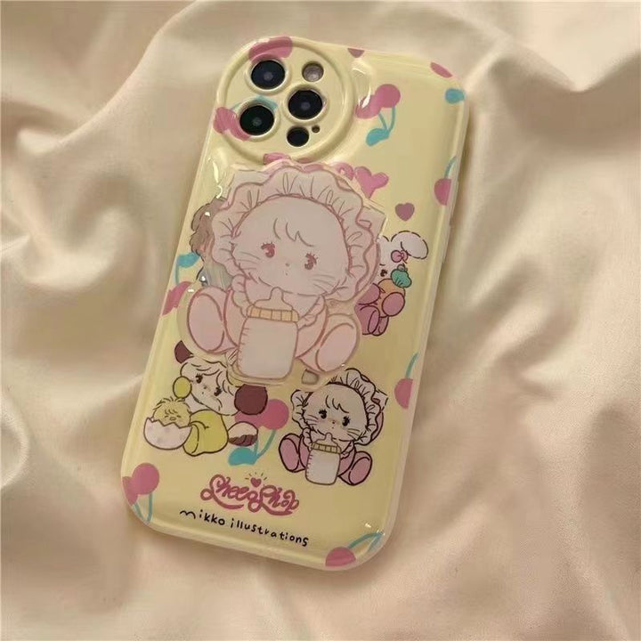Kawaii Colorful Silicone iPhone Case With Grip - Juneptune