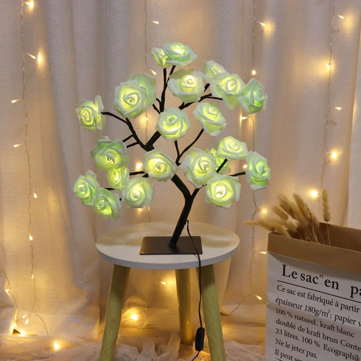 LED Table Lamp Flower Rose Tree Lights - Juneptune
