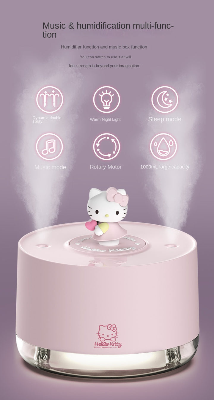 Sanrio Spinning Hello Kitty Humidifier With Music - Juneptune