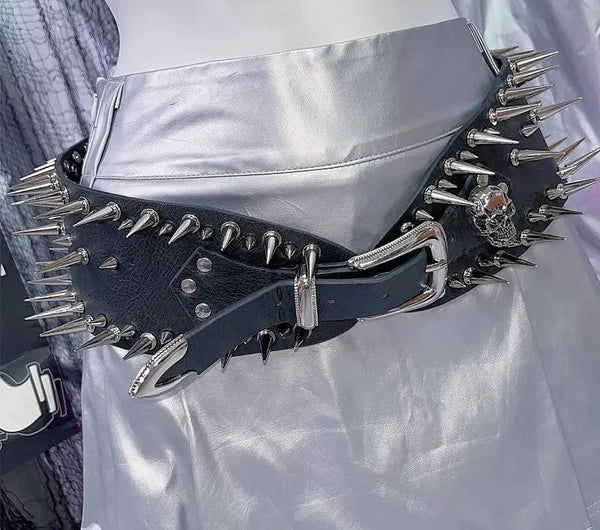 Viperbite Skull Spiked Combat Belt