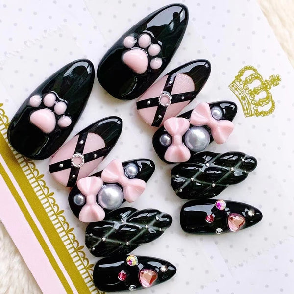 Kitty Paw Press On Nails