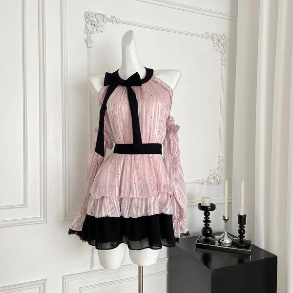 Ribbon Melody Soft Coquette Outfit Set