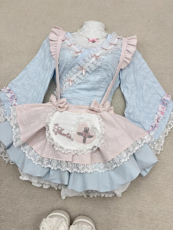 Sugar Dolly Blue & Pink Outfit Set
