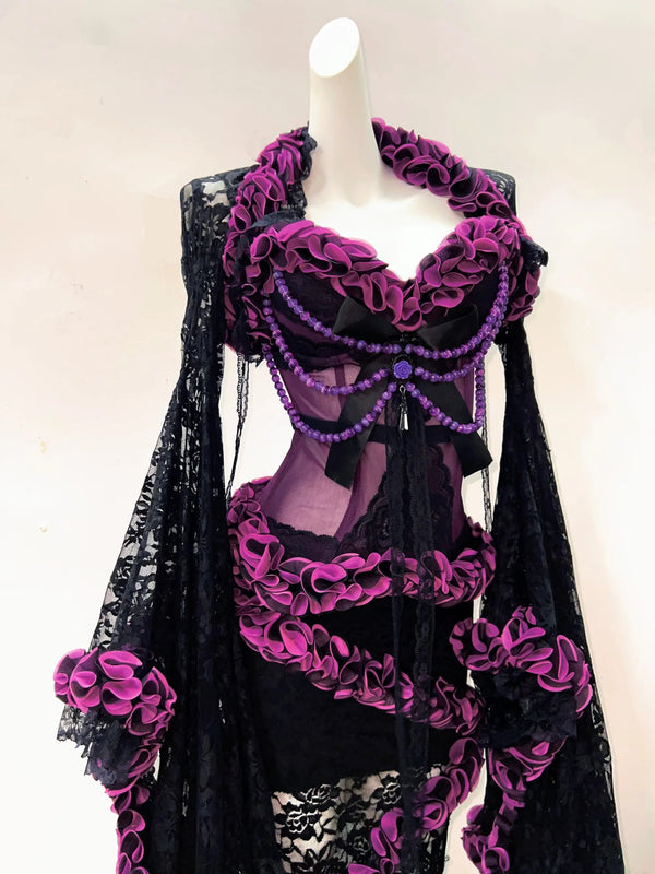 Midnight Enchantress Gothic Lace Set