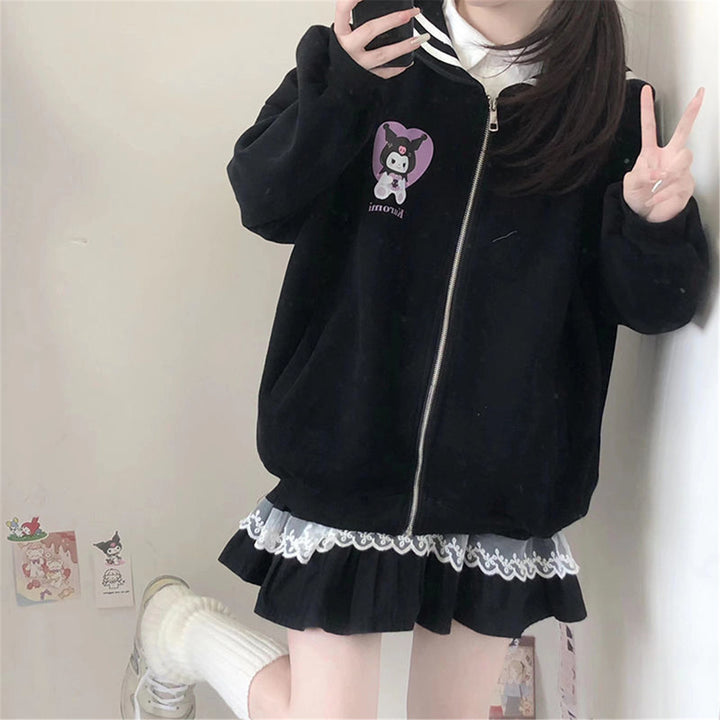 Kawaii Sanrio Zip Up Hoodie - Juneptune