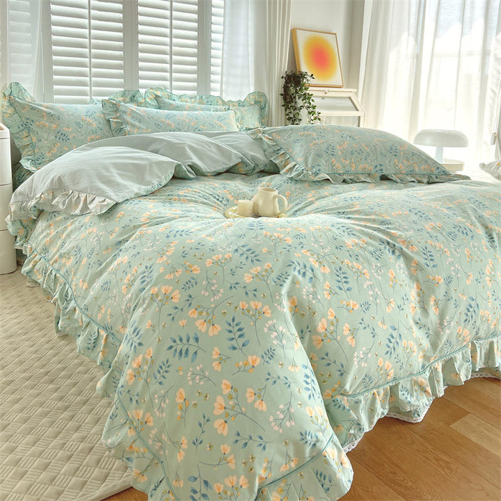 Coquette Princess Duvet Cover With Ruffles - Juneptune