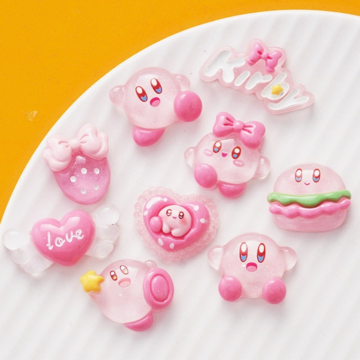 Kawaii Kirby DIY Nail Charms - Juneptune