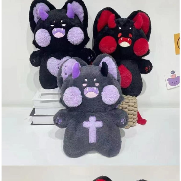 Kawaii Demon Racoon Plushie - Juneptune