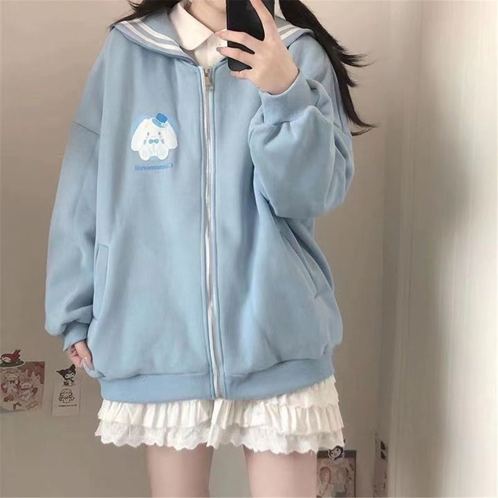 Kawaii Sanrio Zip Up Hoodie - Juneptune