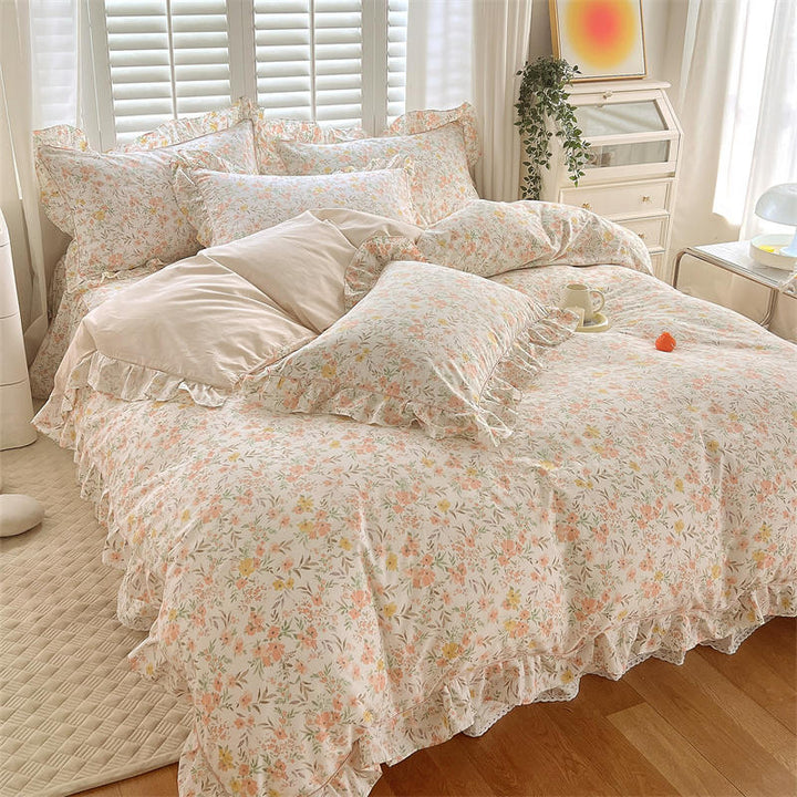 Coquette Princess Duvet Cover With Ruffles - Juneptune