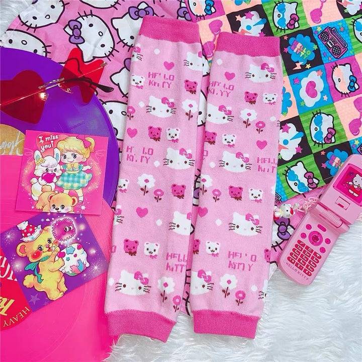 Y2K Sanrio Hello Kitty Pink Sleeves - Juneptune