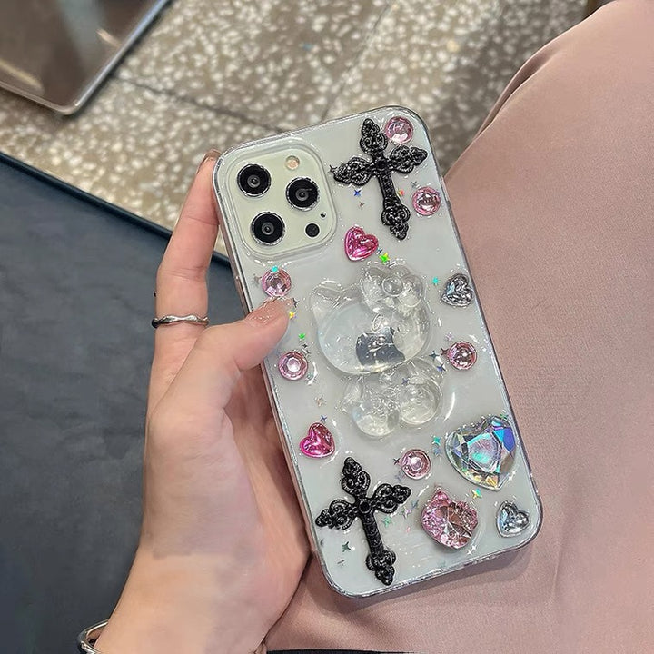 Sanrio Hello Kitty Rhinestones iPhone Case - Juneptune