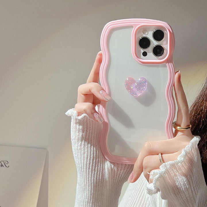Cute Wavy Heart Colorful iPhone Case - Juneptune