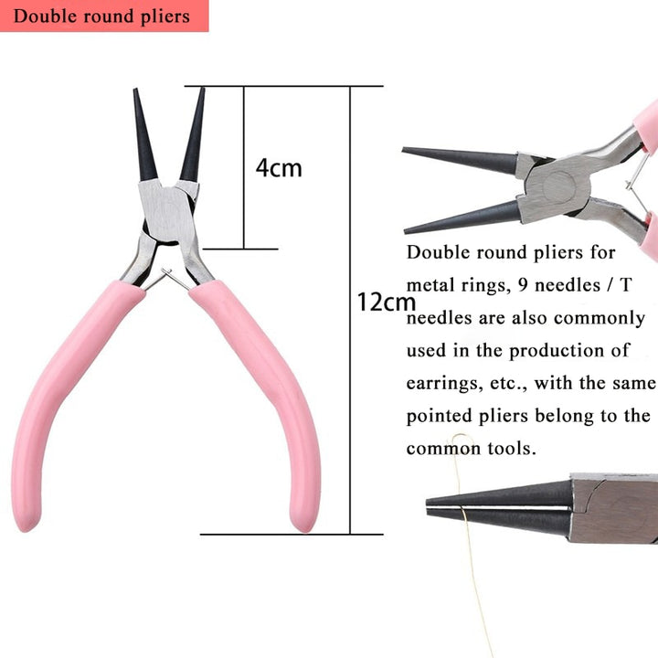 Pink Handle Pliers DIY Crafting Tool - Juneptune