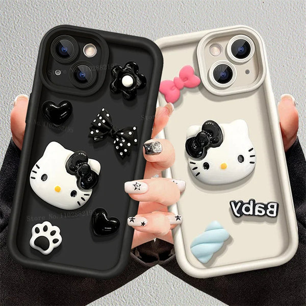 Monochrome Hello Kitty Samsung Phone Case