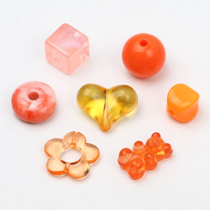 Colorful Kawaii Mix DIY Crafting Beads - Juneptune