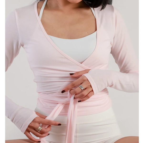 Balletcore Ribbon Wrap Top