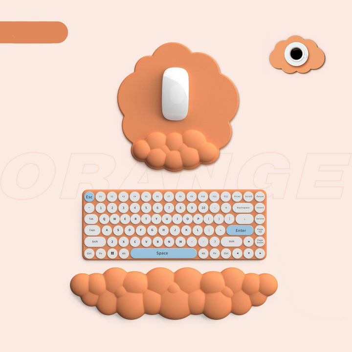 Cute Cloud Bubble Keyboard Wrist Rest - Juneptune