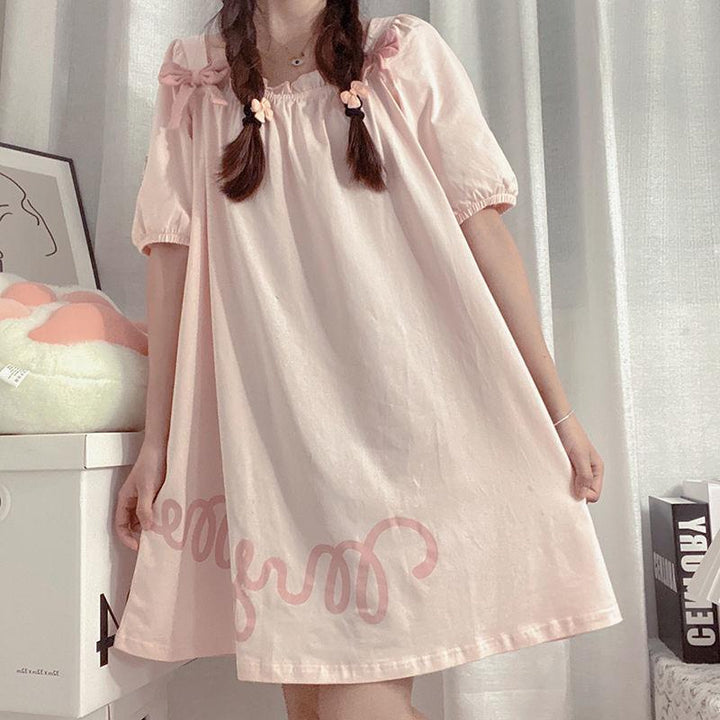 Kawaii Sanrio My Melody Short Sleeved Nightdress - Juneptune
