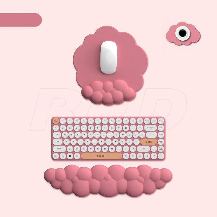 Cute Cloud Bubble Keyboard Wrist Rest - Juneptune