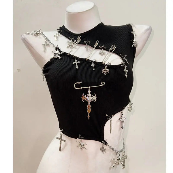 Gothic Chained Tank Top