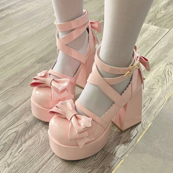 Bowknot High Heel Shoes
