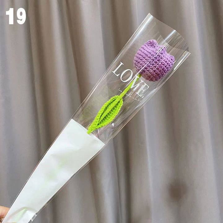 DIY Knitted Flower Bouquet - Juneptune