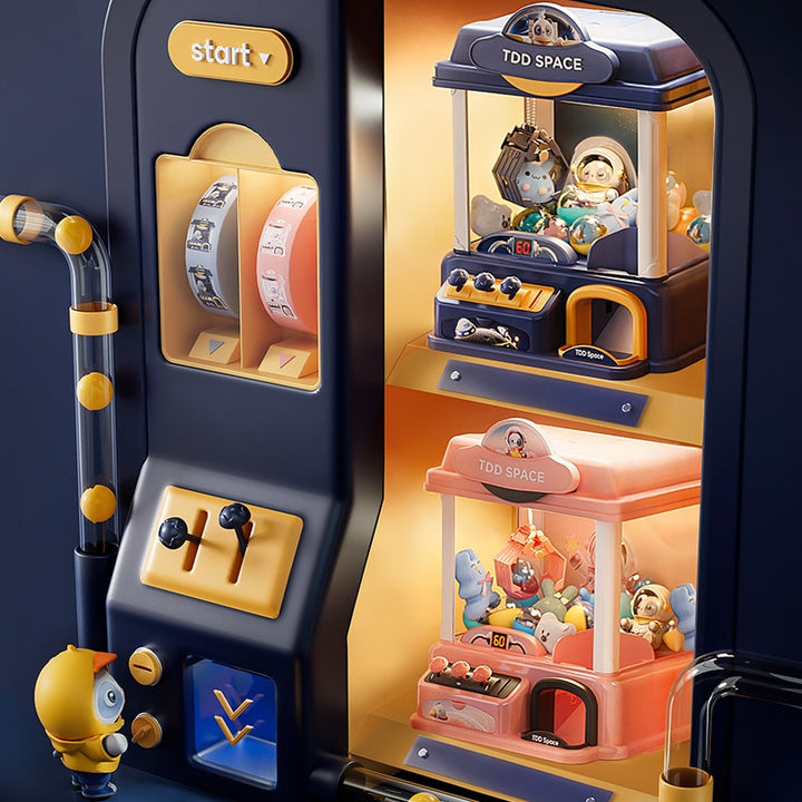 Claw Catcher Doll Machine: Interactive Coin-Operated Toy - Juneptune