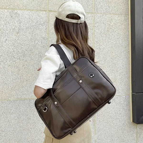 Winter Academia Shoulder Tote Bag