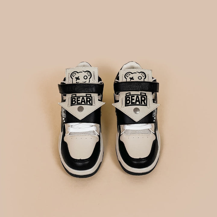 Streetwear Black Bear Chunky Shoe Sneakers - Juneptune