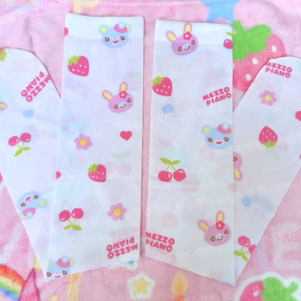 Sweet Berry Bunny Kawaii Tights & Sleeves