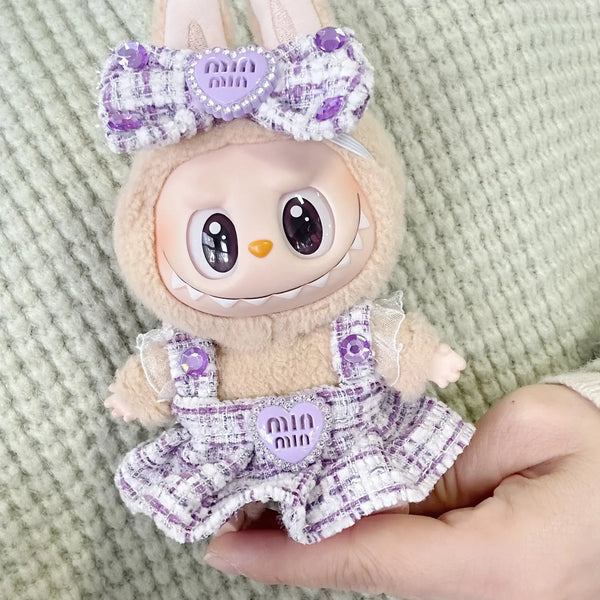 17cm Labubu Pastel Outfits