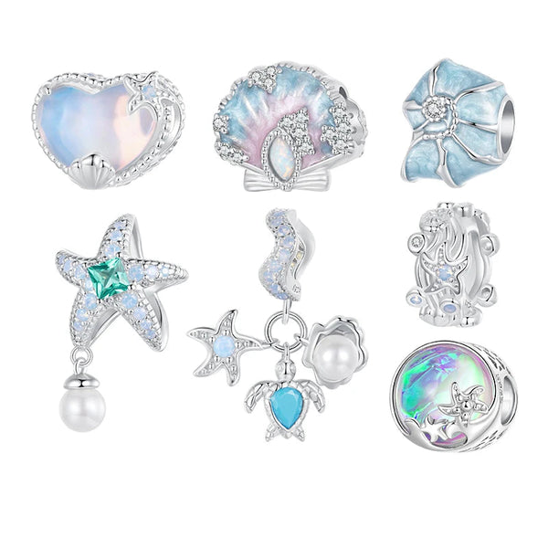 Blue Dreamy Tropical Bracelet Charms