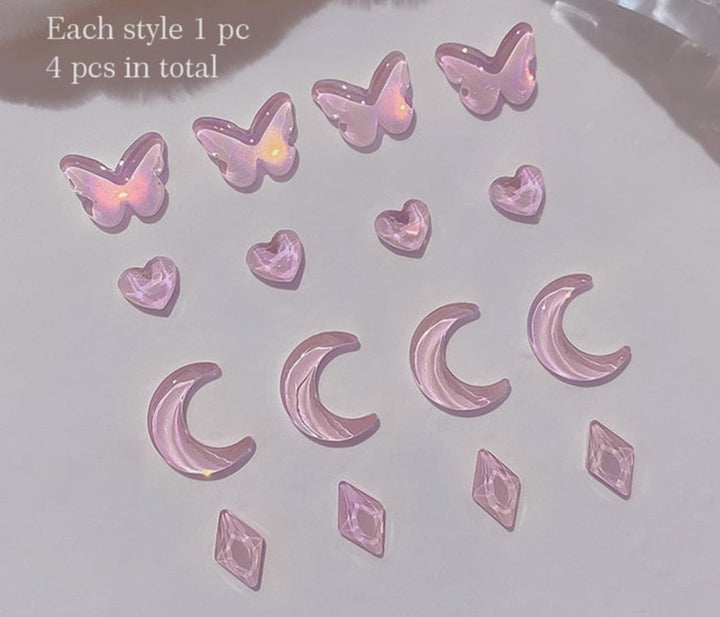 Crystal Astro DIY Nail Beads - Juneptune