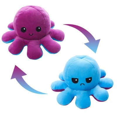 Reversible Cute Octopus Plush Toy - Juneptune