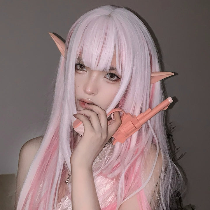 Kawaii Lolita Pink Cosplay Synthetic Wig - Juneptune